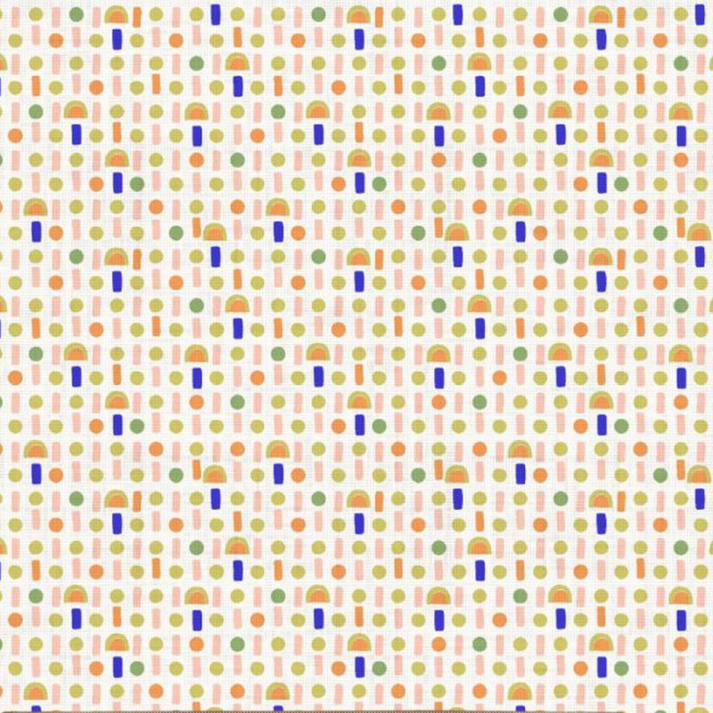 Printed Cotton MIHO Off-White / Vivid Multicolored